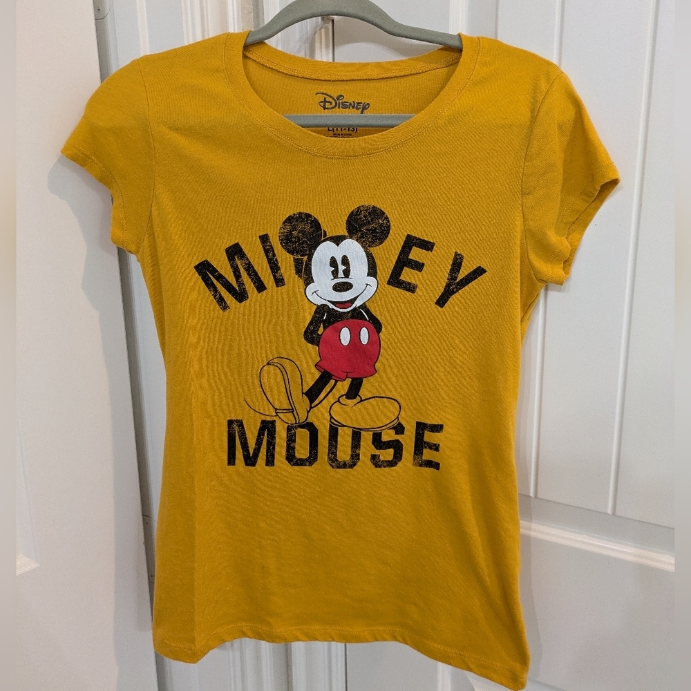 Yellow Mickey Mouse tshirt